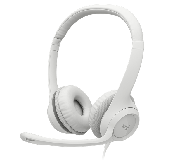 Auriculares Logitech H390 USB, blancos · H390