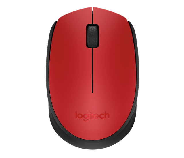 Mouse inalámbrico Logitech M170, rojo · M170